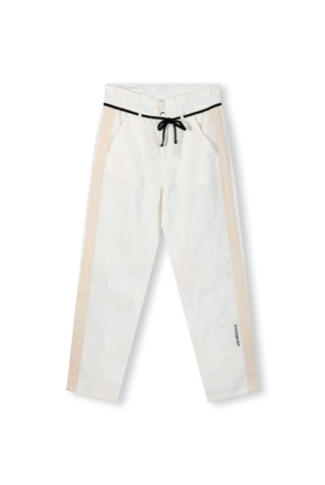 10DAYS Dames linnen paperbag broek