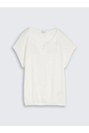 T-shirt van gemengd materiaal