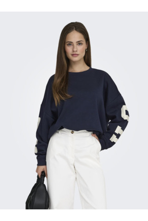 Loose Fit O-Neck Long Sleeves (L/S) Loose fit sweatshirt met O-hals voor vrijetijdsgebruik
