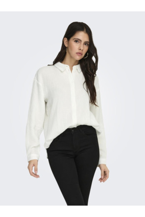 Regular Fit Shirt Collar Long Sleeves (L/S) Overhemd met knoopsluiting en normale pasvorm