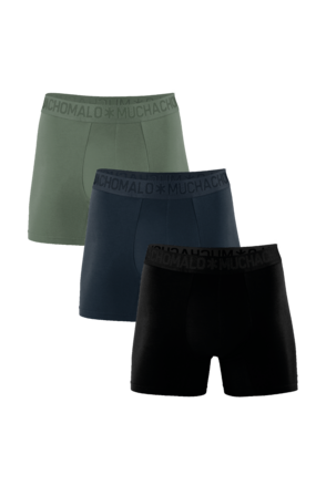 Heren 3-Pack Bamboe Shorts Effen Blue/Pink