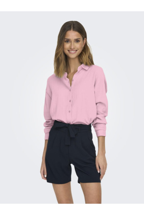 Regular Fit Shirt Collar Long Sleeves (L/S) Overhemd met knoopsluiting en normale pasvorm