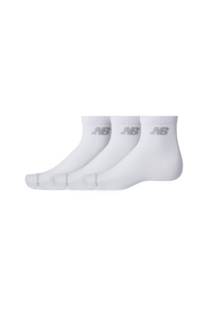 New Balance unisex dagelijkse enkelsokken 3-pack wit