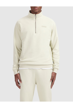 Box Logo Half-zip Sweater 100% Cotton Men