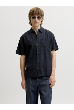 Jack & Jones Heren Relaxed Fit Overhemd Korte Mouwen Shirt Collar