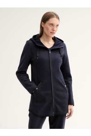 Hoodie-sweatjas in keperstof