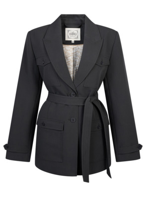 Aaiko Dames Blazer Zwart Viscose Elastaan