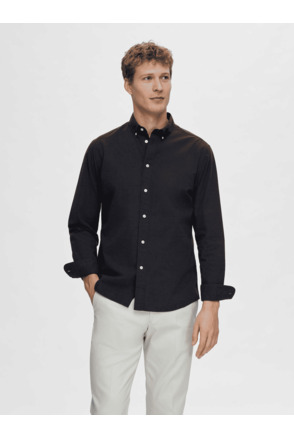 SLHSLIMRICK-POPLIN SHIRT LS NOOS