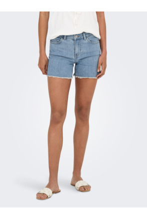 ONLJOSIE MID WAIST RW SHORTS DNM BO