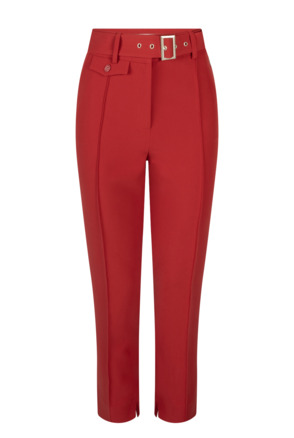 Aaiko Dames Stretch Broek Lava Red Viscose