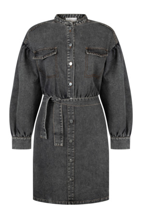 Aaiko Dames Katoen Jurk Donkergrijs