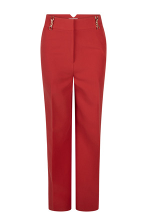 Aaiko Dames Stretch Broek Lava Red Viscose