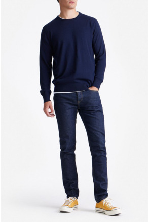 King Essentials The John Pullover Merino Navy