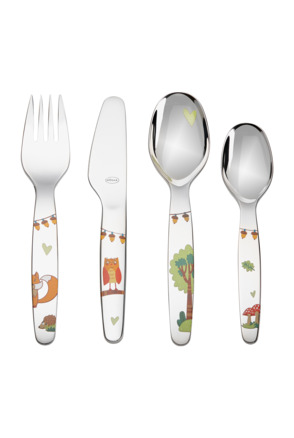 Child´s Cutlery Set 4pcs. "Forest Friends"