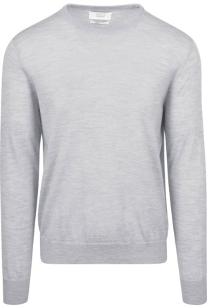 King Essentials The John Pullover Merino Lichtgrijs