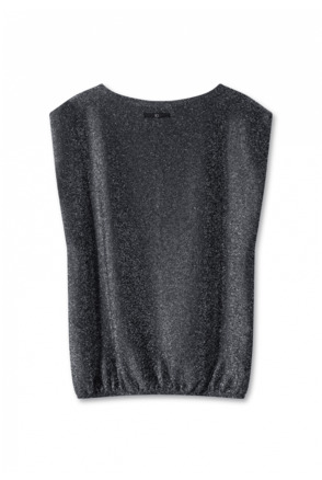 10DAYS Dames glitter mouwloze top polyamide lurex